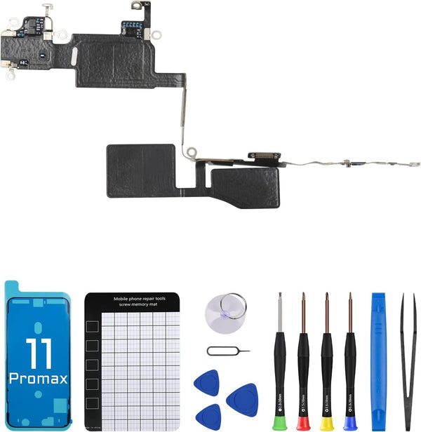 WiFi Bluetooth Antenna Flex Cable Replacement for iPhone 11 PRO MAX, 11PROMAX WLAN Connector with Repair Tool