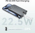 imuto Graffiti Style Portable Charger, 10000mAh Power Bank with Built-in Lightning Cable, 22.5W Fast Charging,