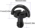 LUORNG 2PCS 1/4inch Tripod Screw, 1/4"-20 Stainless Steel D Shaft D-Ring for Camera Tripod, Monopod, Quick Release Plate
