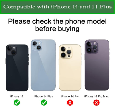 Dogxiong 2pcs/Set Rear Back Camera Glass Lens Replacement for iPhone 14 for iPhone 14 Plus Glass Camera Lens Covers Replacement with Adhesive Preinstalled + Replacement Repair Tool kit Set