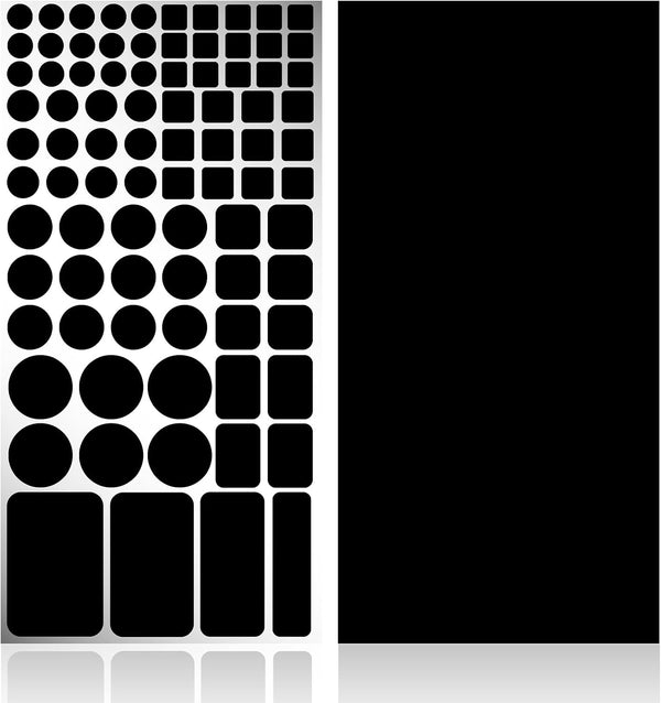 LED Light Blocking Stickers,Blackout Stickers for Electronic,2 Sheets LED Light Blocking Covers,