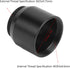1.25 Inch to C CS Mount Connect Adapter for Astrophotography, 1.25 inches Telescope Filter Threads