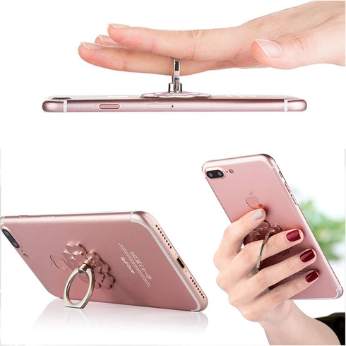 SKYii 360 4-Pack Cell Phone Ring Stand Finger Ring Holder Rotation Phone Holder Ring Grip Compatible with Apple iPhone