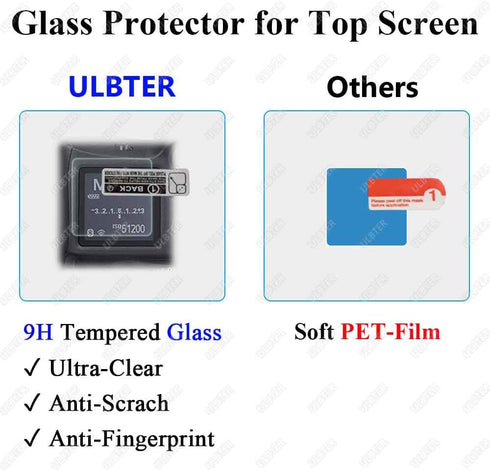 Screen Protector for Nikon Z9 Z8, Tempered Glass Cover 0.3mm 9H Hardness Anti-Scratch