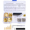 GeeekPi 220PCS Brass Standoffs M2.5 Hex Column Screw Nut Assortment Kit with Box for Raspberry Pi, Acrylic Washer