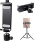 Aluminum Tripod Mount Adapter for iPad, 360 Rotatable Tablet Holder Compatible with iPad Air/Mini, Samsung Tab, and