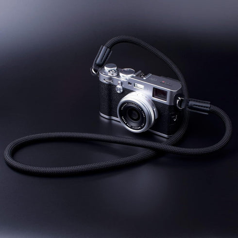 Climbing Rope Camera Strap for Round Hole Interface DSLR SLR Mirrorless Camera, 100cm Black