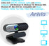 Anivia 1080P PC/Mac/Macbook/Tablet-1 Webcam with Privacy Slide Cover for PC, Web cam for Laptop Computer Camera