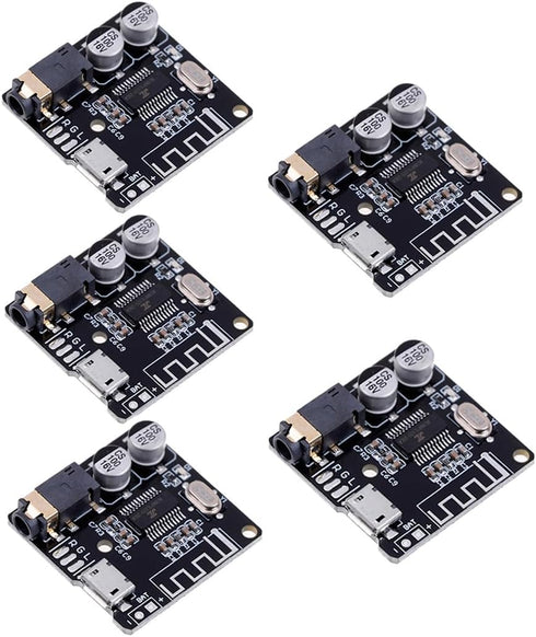 HiLetgo 5pcs Bluetooth 5.0 Mp3 Lossless Decoder Board, Wireless Stereo Music Decoding Module, Micro USB Audio Receiver