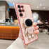 BANAILOA Cute Luxury Plating 3D Astronaut Case for Samsung Galaxy S24 Ultra, Soft TPU Protective with Stand - Astronaut