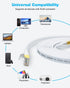 DDMALL CAT 8 Ethernet Cable, 1.5ft to 100ft Flat LAN Cable, 40Gbps High Speed Internet Cable with RJ45 Connector