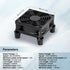 xiaoqijia 80mm 10-Speed IPX5 5V 12V Adjustable Cooling Case Fan for Receiver DVR Xbox TV Box Router USB/DC Power