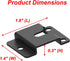 Sound Bar Wall Mount Brackets for Vizio Soundbar Wall Mounted Holders Kit with Screws