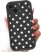 Aoldimu Polka Dot Phone Case for iPhone 15 6.1",Simple Trendy Polkadot Pattern Cases