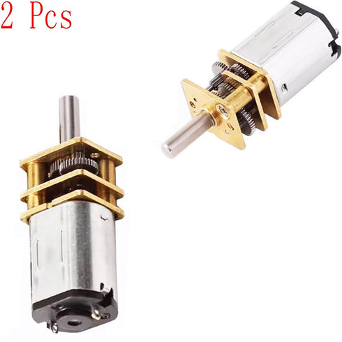 priaolker 6V 100RPM GA12-N20 3mm (2 Micro DC Gear Motor with All-Metal Gear Box Motor Shaft High Torque Gear Motor