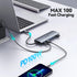 Acodot 9 1 3 4K 5 100W USB C Hub, in Type C Hub Adapter Portable Docking Station Aluminum Dongle Compatible