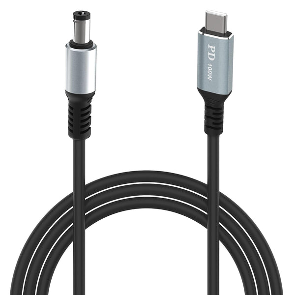 USB C to DC 5.5mm x 2.1mm Power Charging Cord for Laptop, Aluminum Alloy USB Type C to DC 5.5 x 2.1mm Cable