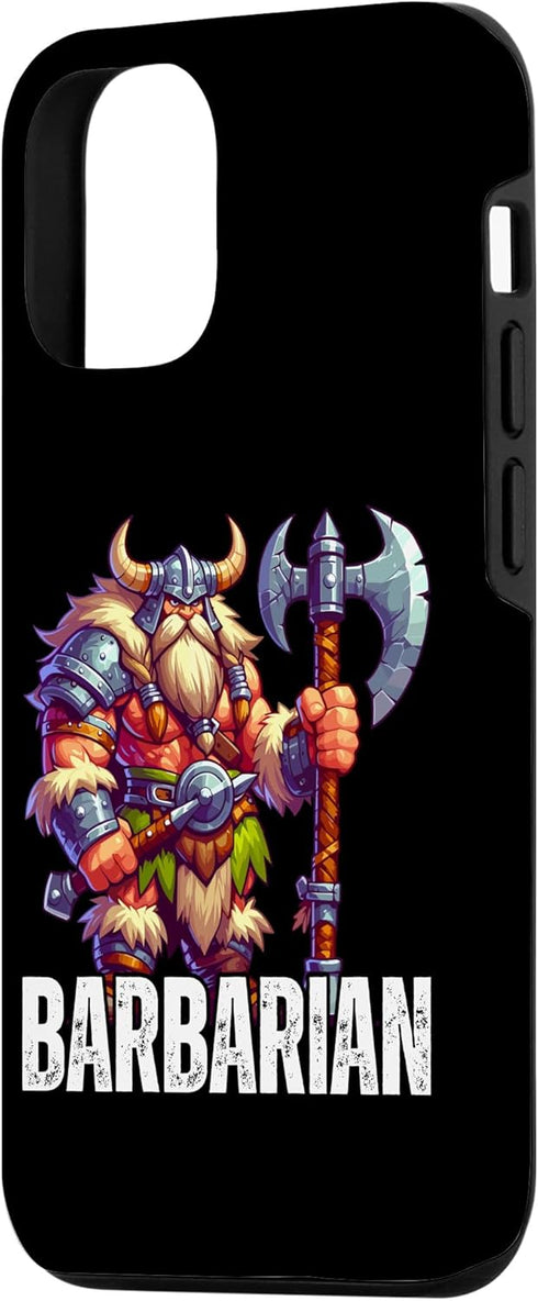 iPhone 13 Pro Case for Dwarf Barbarian Fantasy Tabletop RPG Roleplaying Gamer