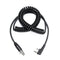 Fumei Mini XLR 5-PIN to K Plug Adapter, 1.8m Coiled Cable for Kenwood Baofeng HYT Two Way Radios and Headsets