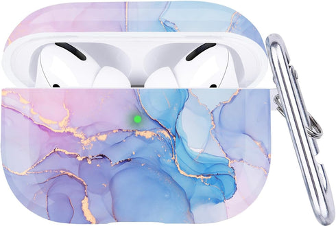 Protective Hard Case with Cleaner Kit for Apple Airpods Pro 2nd Charging Case, Portable Shockproof Cover with Keychain
