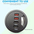 Grommet Desk-Fit USB 3.0 Hub, 2 Port Type A & 2 Port Type C, Compatible Charging and Data Transmission
