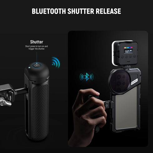 NEEWER Cold Shoe Cover for PA045E - Bluetooth Shutter Side Handle Grip with CR2032 Battery and Phillips Screwdriver
