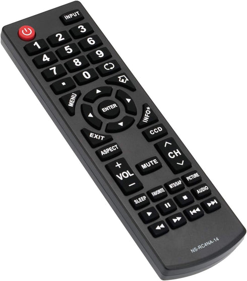 NS-RC4NA-14 Remote Control Replacement for Insignia LED LCD TV Models NS-19ED200NA14, NS-22E400NA14