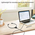 SIMOLIO Stereo Headset with Mic, Lightweight Stethoscope Transcription Headset, Volume Control, 3.5mm Plug, Wired