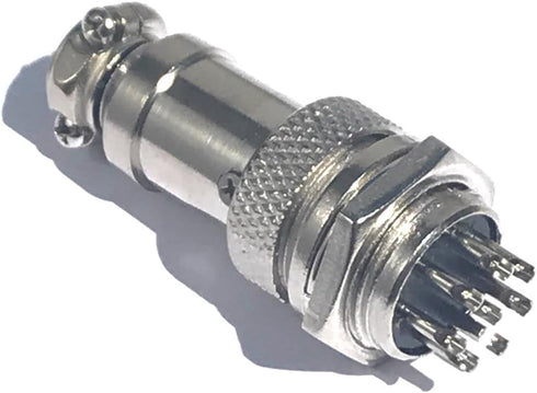 CESS Aviation 8 Pins Plug and Socket Wire Cable Connectors, Diameter 0.63" (16mm), 2 Packs