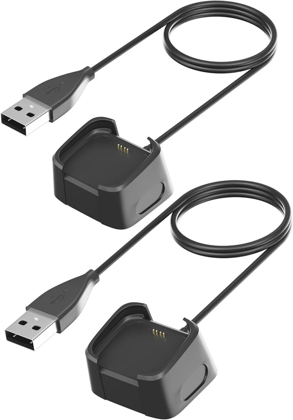 Compatible Fitbit Versa 2 Charger Replacement, USB Charging Cable Dock Stand with 3.3ft for Fitbit Versa 2 Smartwatch