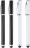 MECCANIXITY 4pcs Ballpoint Pen - 2 in 1 Ink Pen & Fine Point Rubber Stylus for All Touch Screens