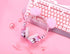 Wireless LED Light up Color Changing Girls Bluetooth Headsets - 10 Hours 5.0 Bluetooth Headphones for School, Pink