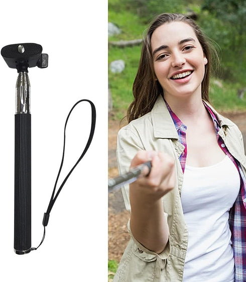 Qirvaten 37 Inch 360 Extendable Selfie Stick Phone Tripod Stand, Lightweight Photography Accessory Universal Rotation