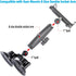 Dual Suction Cup Base with 1" Ball, Heavy Duty 2 Suction Car Mount Base Compatible with RAM Mounts and Other B Size