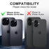AFARER Camera Lens Protector for iPhone 16 Pro & Pro Max, Shockproof Aluminium Alloy & 9H Tempered Glass - 2PCS
