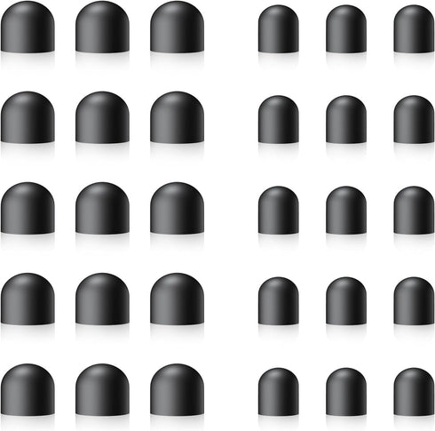 Rubber Tips for Stylus Pens, 15 Pair, 0.2'' & 0.28'' Replacement Nibs for Touch Screen Pen, Soft, Universal Stylus Ends