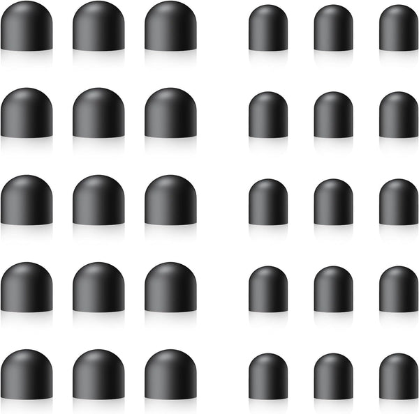 Rubber Tips for Stylus Pens, 15 Pair, 0.2'' & 0.28'' Replacement Nibs for Touch Screen Pen, Soft, Universal Stylus Ends