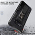 Military Grade Case for Samsung Galaxy Note 8, Built-in Kickstand, Heavy Duty Shockproof Cover, Silver