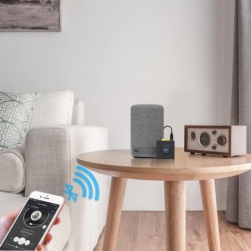 1Mii Bluetooth Audio Receiver, 12hrs Playtime, Bluetooth 5.1 Adapter for Home Stereo Music Streaming System, Low