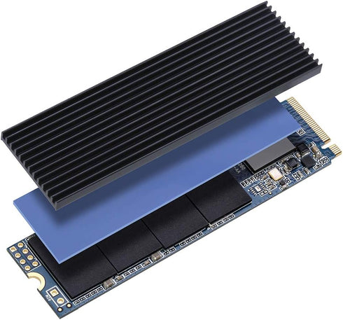 2 Pack M.2 NVMe Aluminum Heatsinks Cooler with Nano Silicone Thermal Pad by MHQJRH