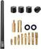 Engirette American Flag Car Truck Short Antenna 7 with Tire Valve Caps for