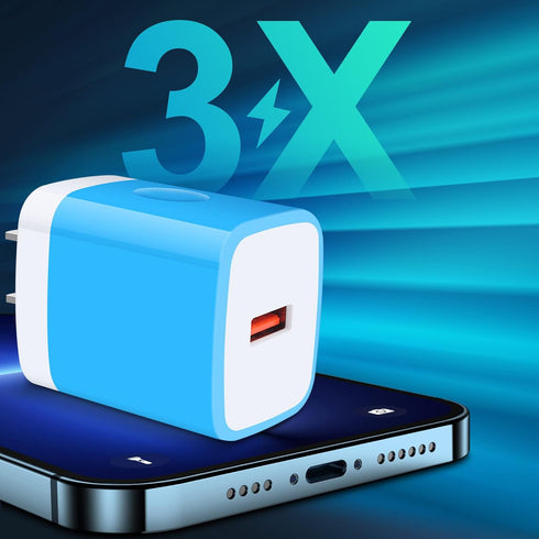 Fast Charging 18W Android Charger Block + 9FT Type C Cable for Samsung Galaxy A71, S22, S21 FE, A53 5G, and more.