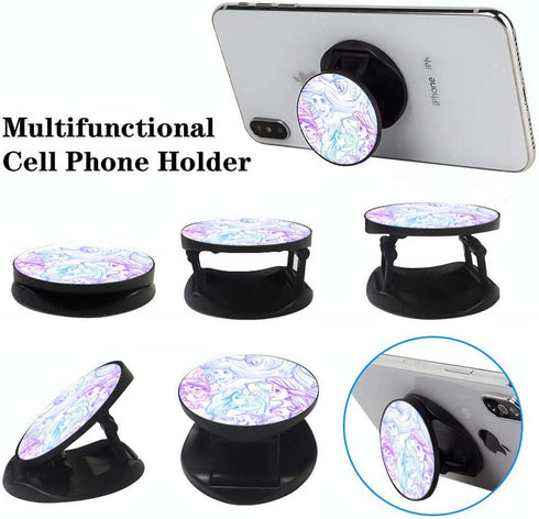 3 Pack Multifunction Cell Phone Stand Holder and Grip, Cute Girl Foldable Phone Kickstand Mount for Smartphones