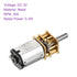 3V 300RPM 0.8 10mm DMiotech Rated Torque Output Shaft Length Micro DC Speed Reduction Motor Mini Metal Gearbox Motor