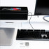 NEET Large Cable Management Box, Computer Cord Organizer to Hide and Conceal Power Cables for Desks, Black Stitched