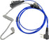 Walkie Talkie Earpiece Acoustic Tube Headset with Mic for CP100, CP185, CP200d, Blue