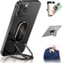 Phone Ring Holder Finger Kickstand - 360 Rotation Foldable Ultra-Thin Metal Grip for Magnetic Car Mount.