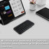 Super Mini Wireless Keyboard, Rechargeable Cordless Bluetooth Keyboard, Compact Travel Keypad for iPad, Laptop, PC