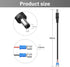 GINTOOYUN Trail Camera Power Cord DC External Power Cable18AWG 5.5x2.1mm DC Power Supply Adapter for Portable Power Banks, Solar Panels,Universal Wildlife Trail Game Cameras Etc (DC5521 0.5m)
