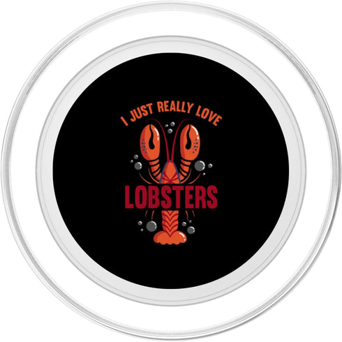 Lobster Clothing Seafood | I Just Really Love Lobsters PopSockets MagSafe PopGrip for iPhone